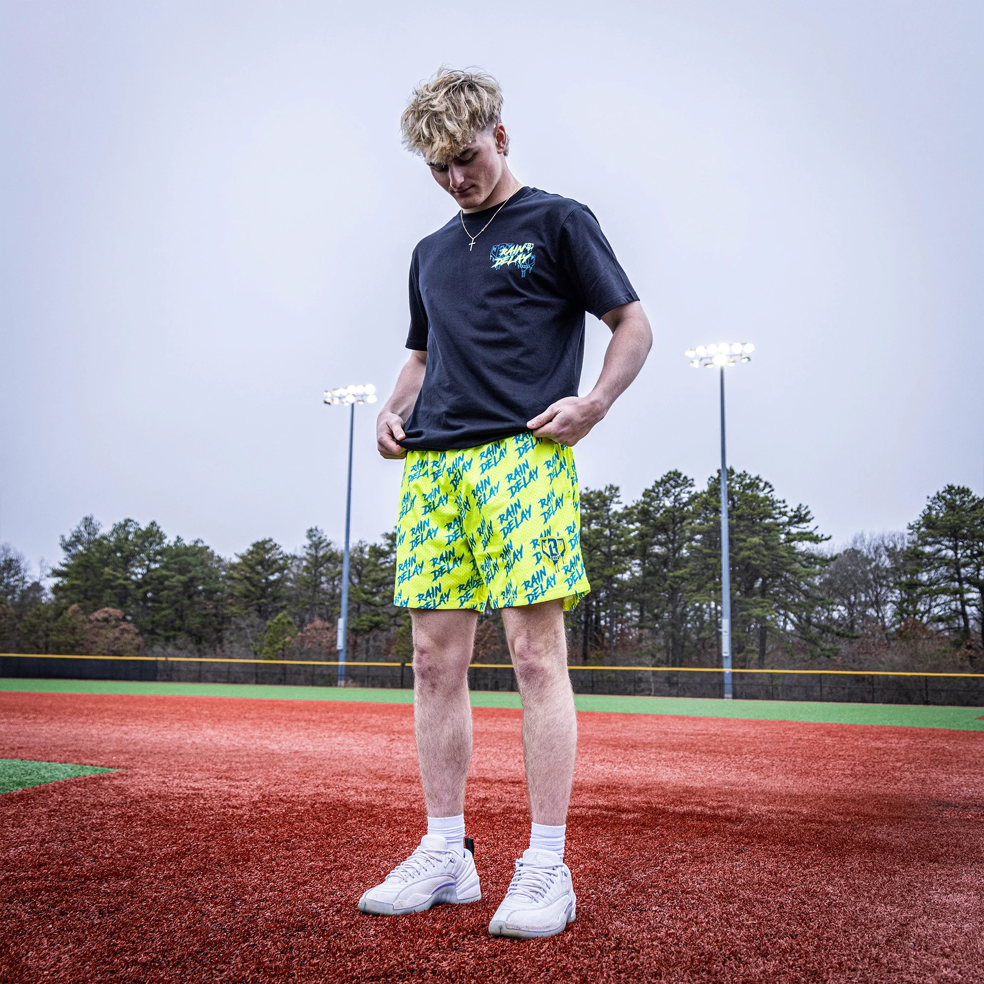Rain Delay Shorts - Yellow/Blue - Image 3