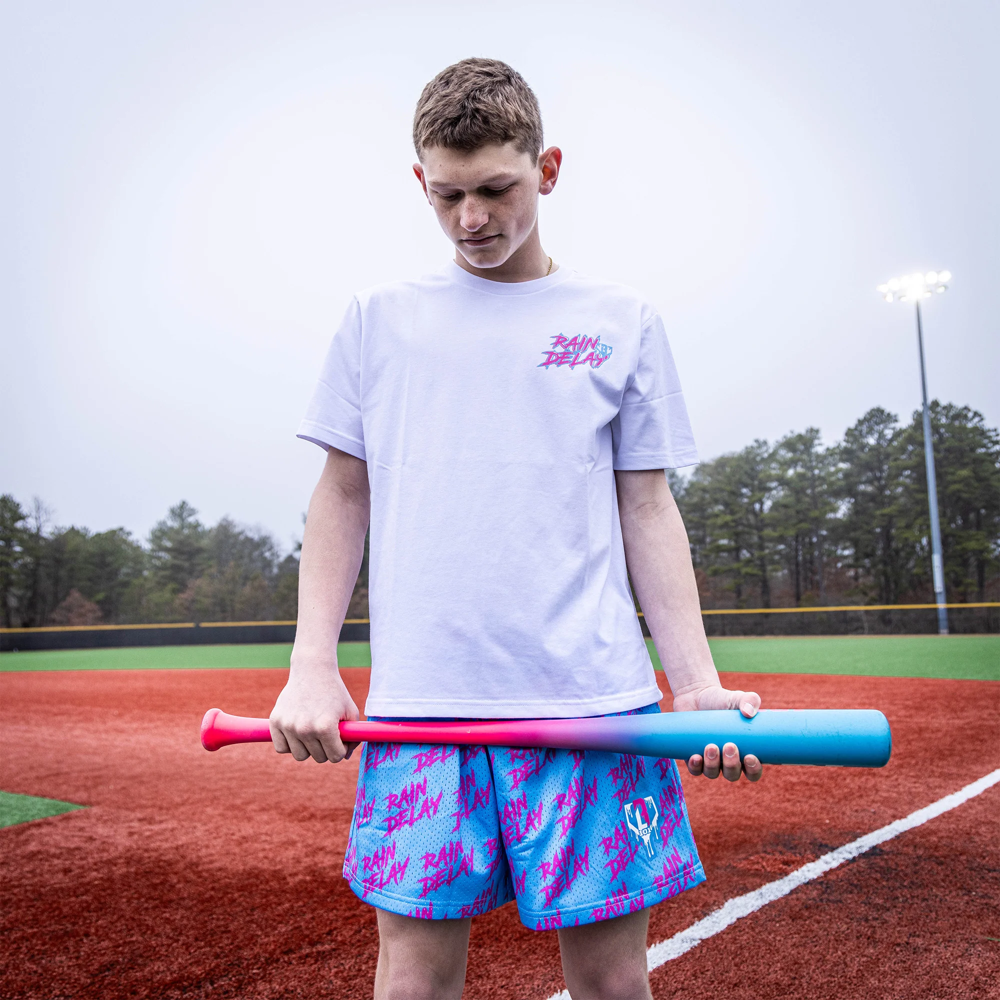 Rain Delay Tee - Cotton Candy - Image 5