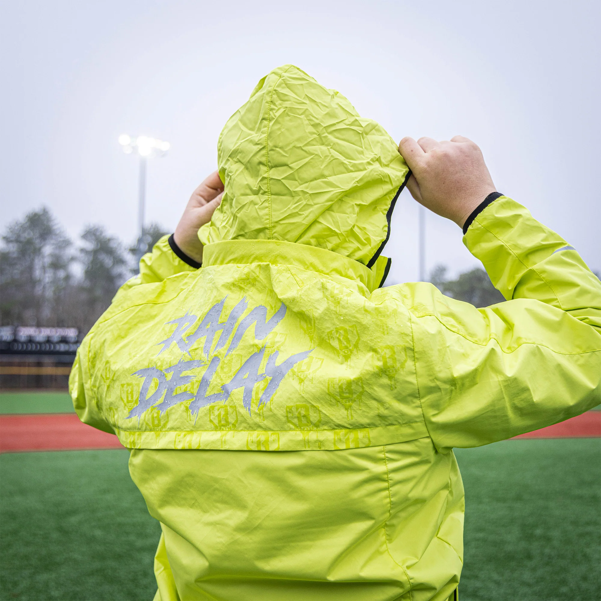Rain Delay Youth Jacket - Yellow - Image 6