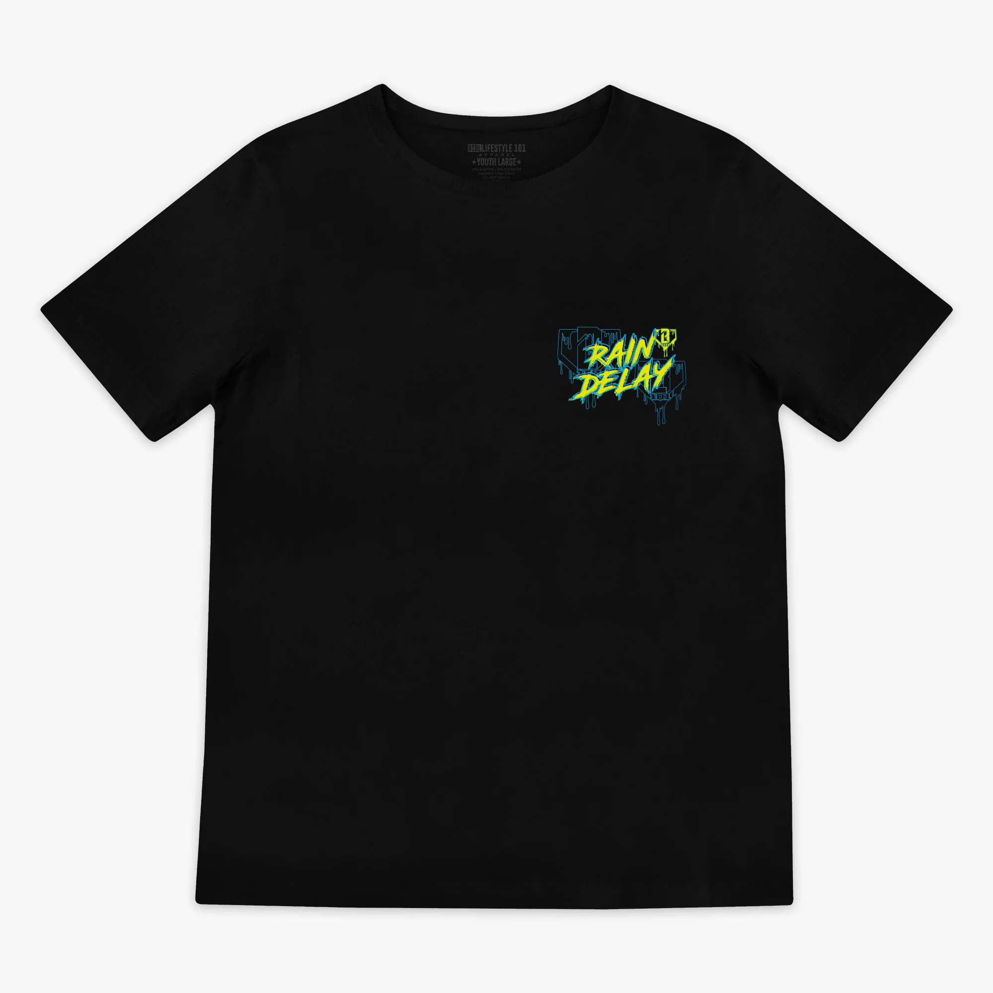 Rain Delay Youth Tee - Black - Image 2