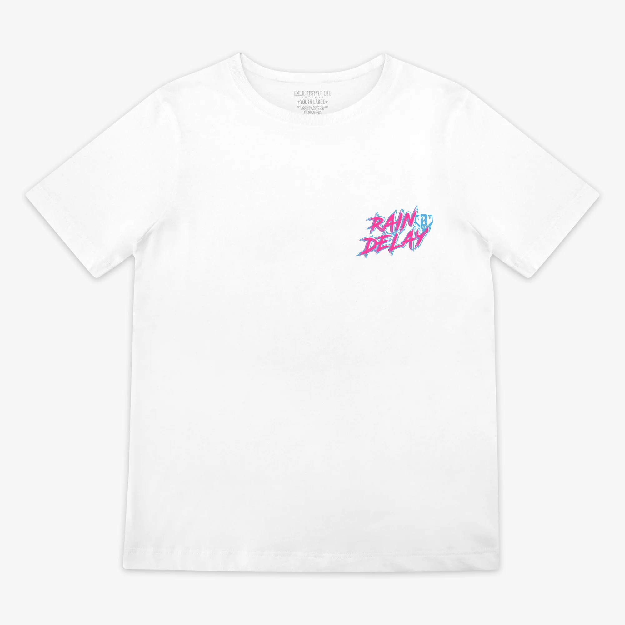 Rain Delay Youth Tee - Cotton Candy - Image 2