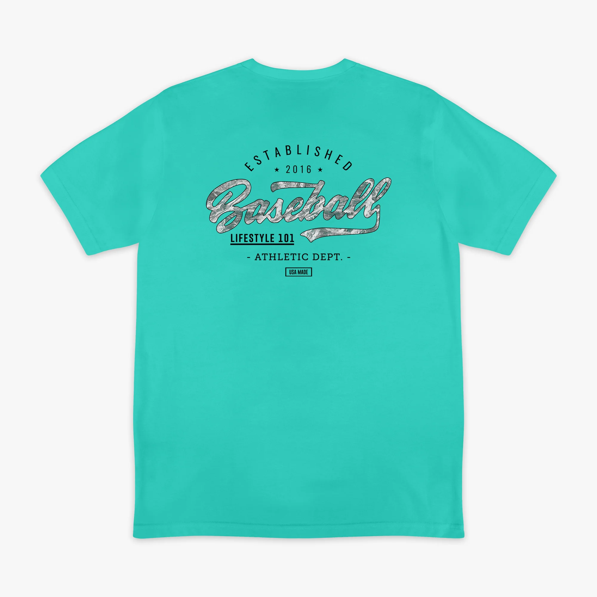 Realtree Established Tee - Teal/Aspect-Arctic