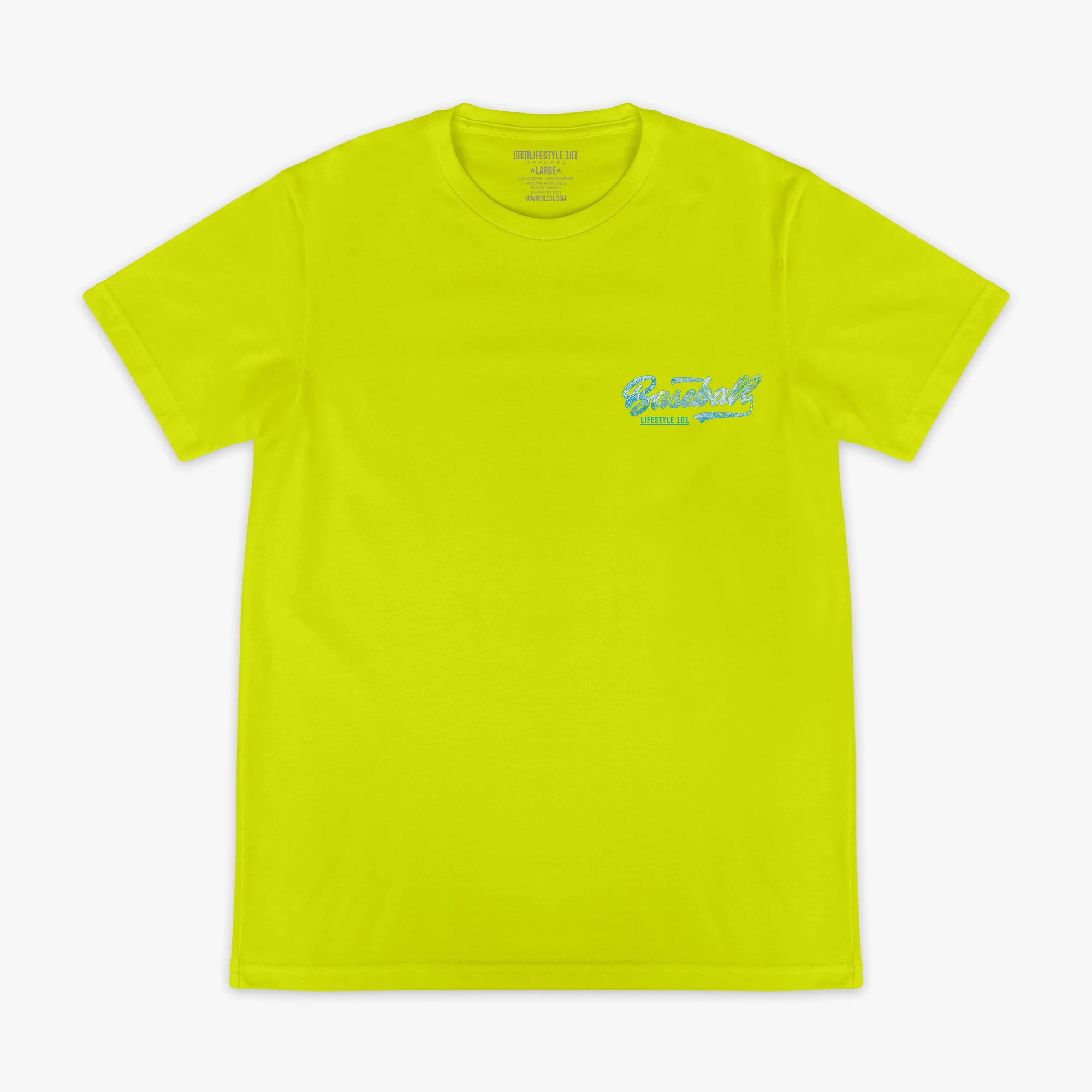 Realtree Established Tee - Bright Yellow/Aspect-Teal - Image 2