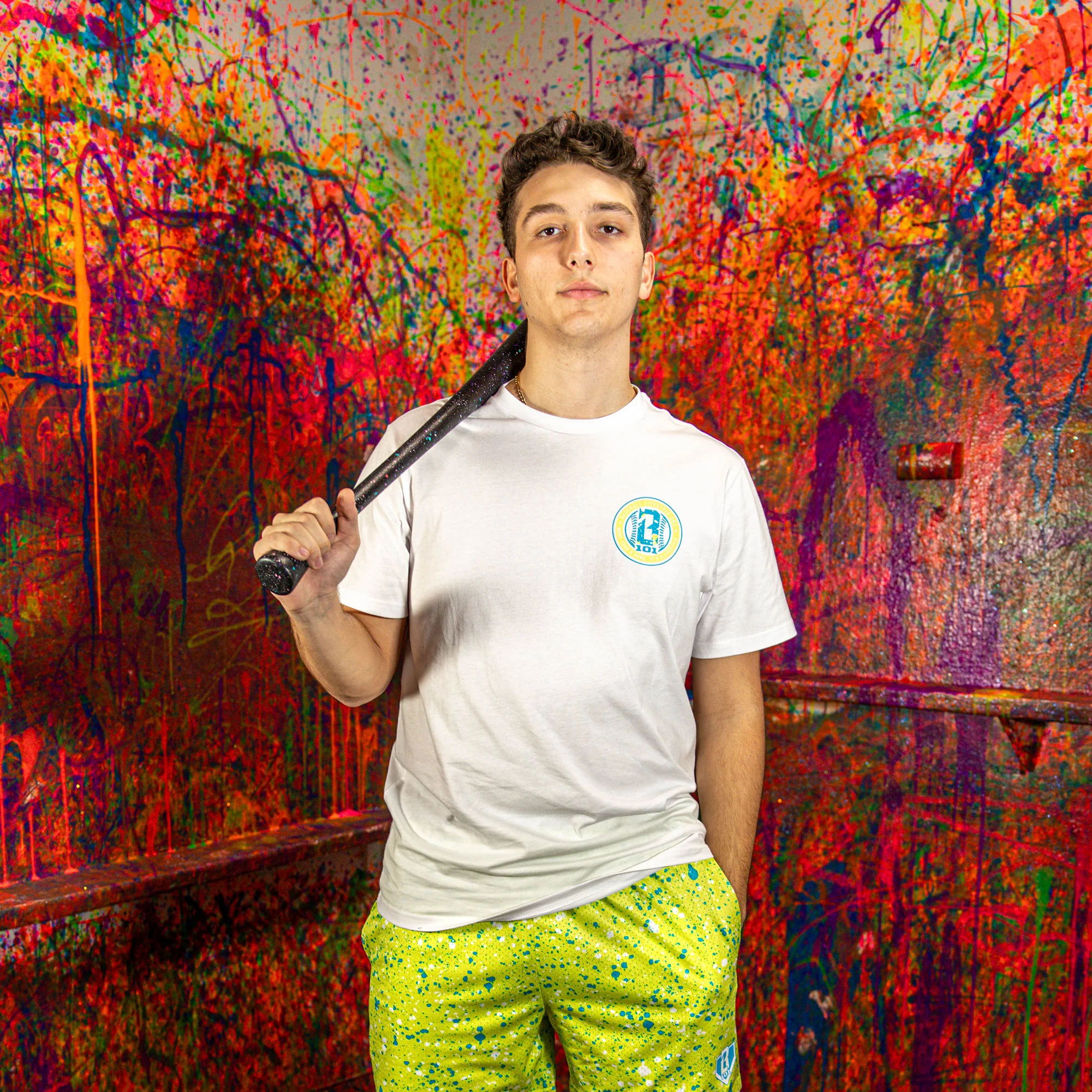 Splatter Established Tee - White - Image 4
