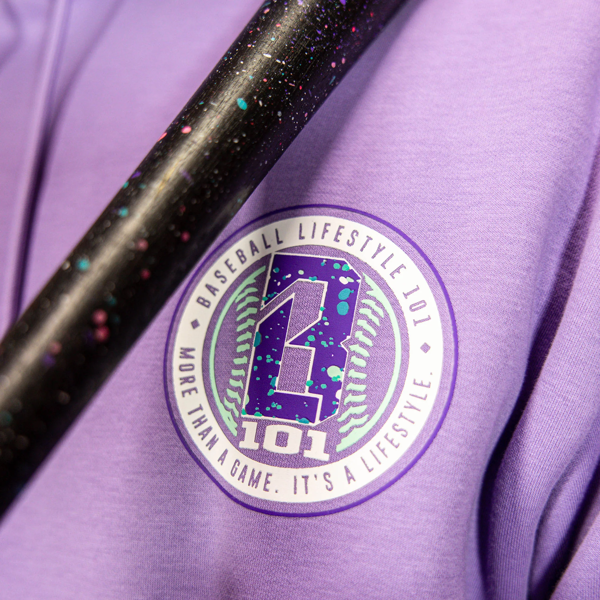 Splatter Hoodie - Purple - Image 6