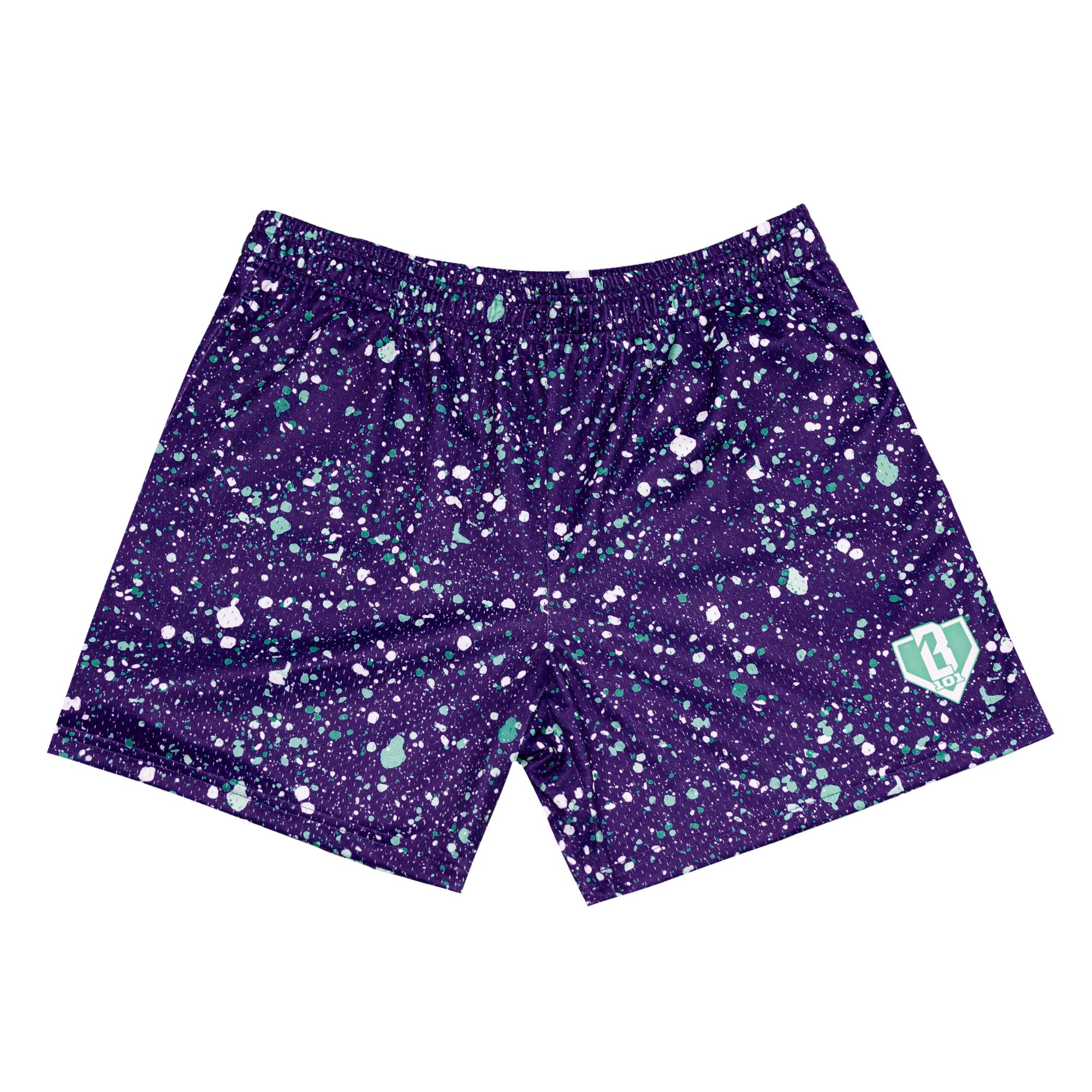 Splatter Shorts - Purple