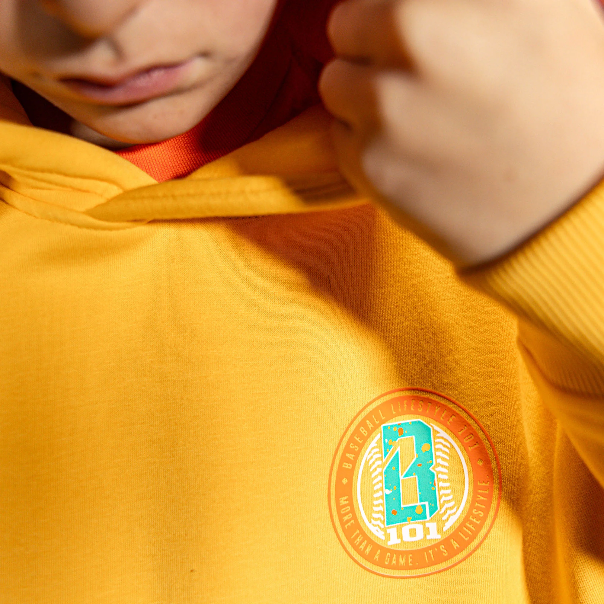Splatter Youth Hoodie - Orange - Image 5