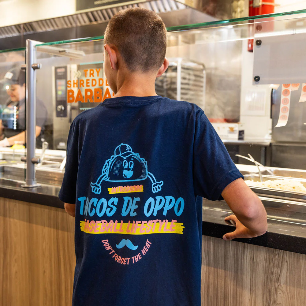 Taco Youth Tee - Navy - Image 4