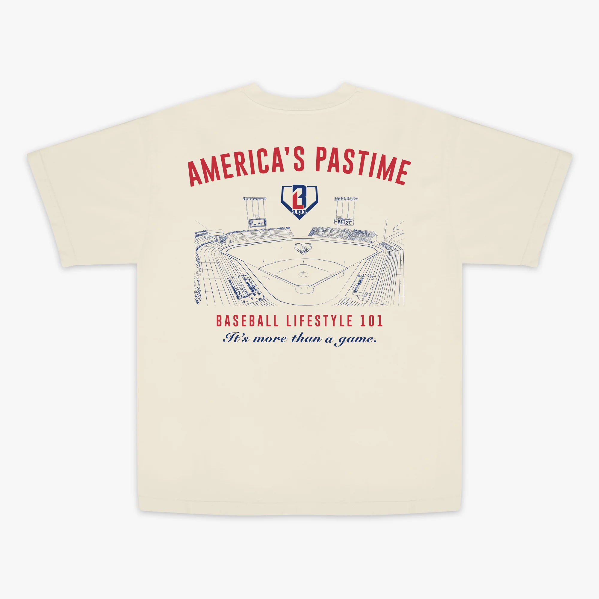 Stadium Relaxed Tee - Bone