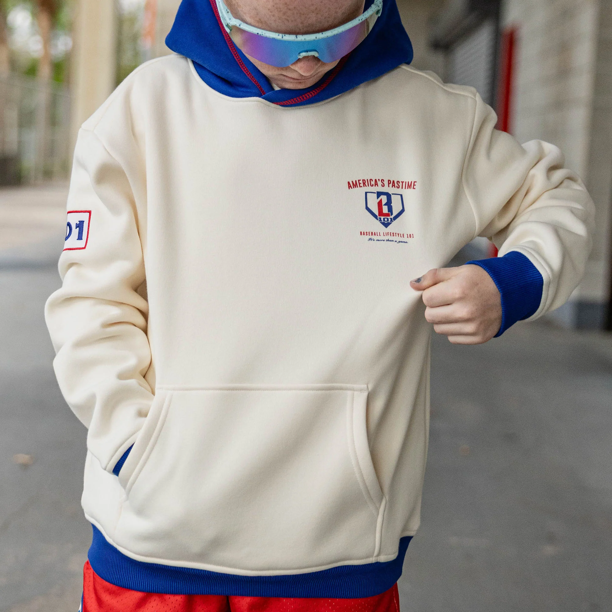 Stadium Youth Hoodie - Bone - Image 4