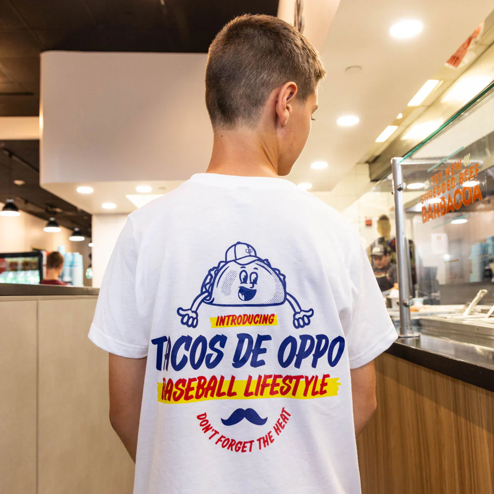 Taco Youth Tee - White - Image 4