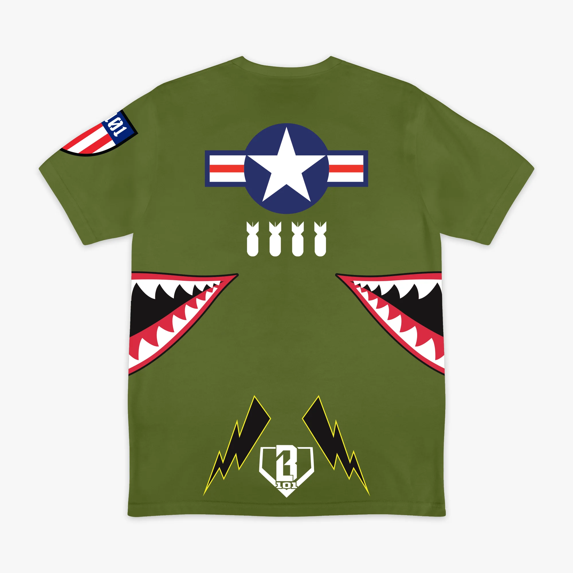 Unit 101 Tee - Army Green - Image 2
