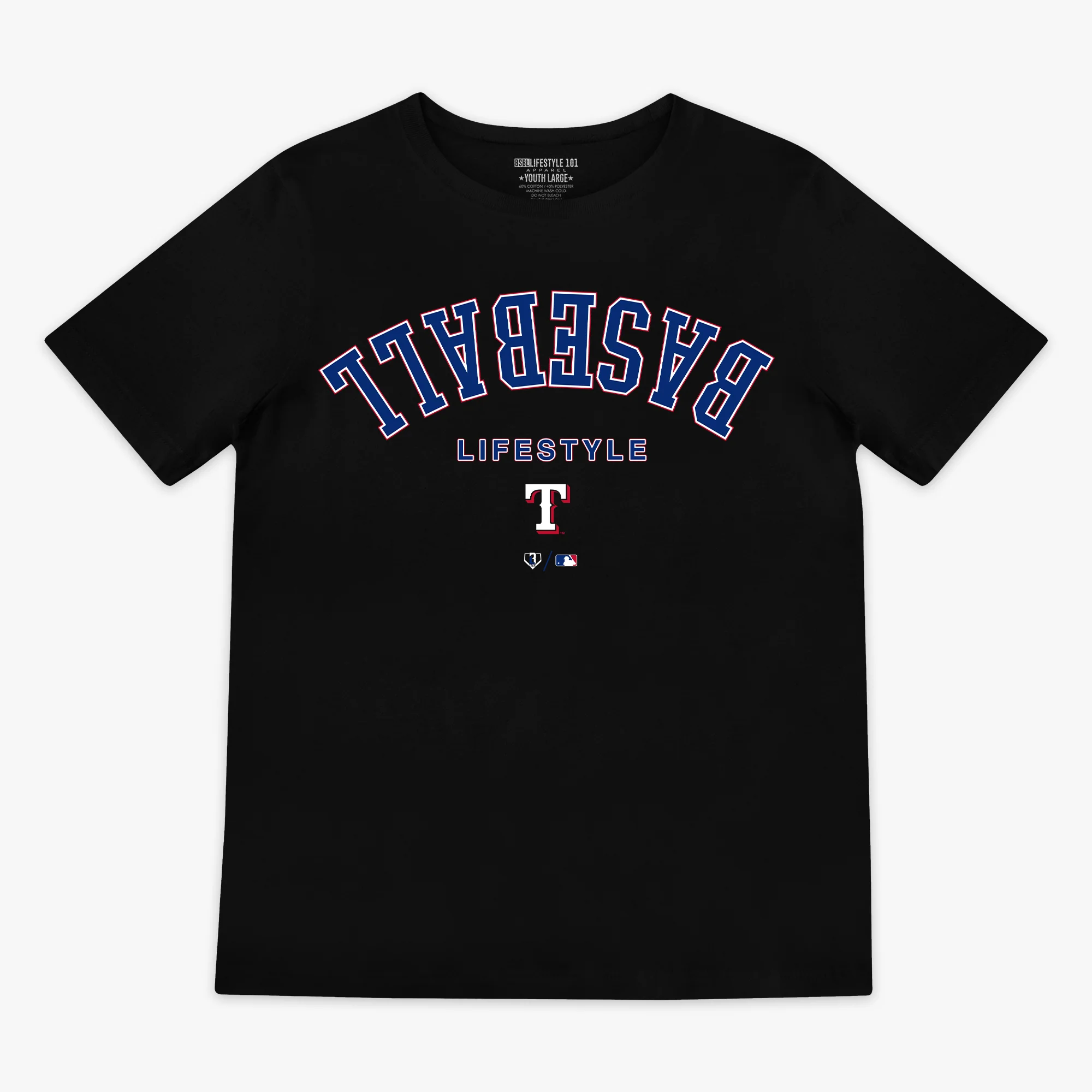 Texas Rangers Upside Down Youth Tee