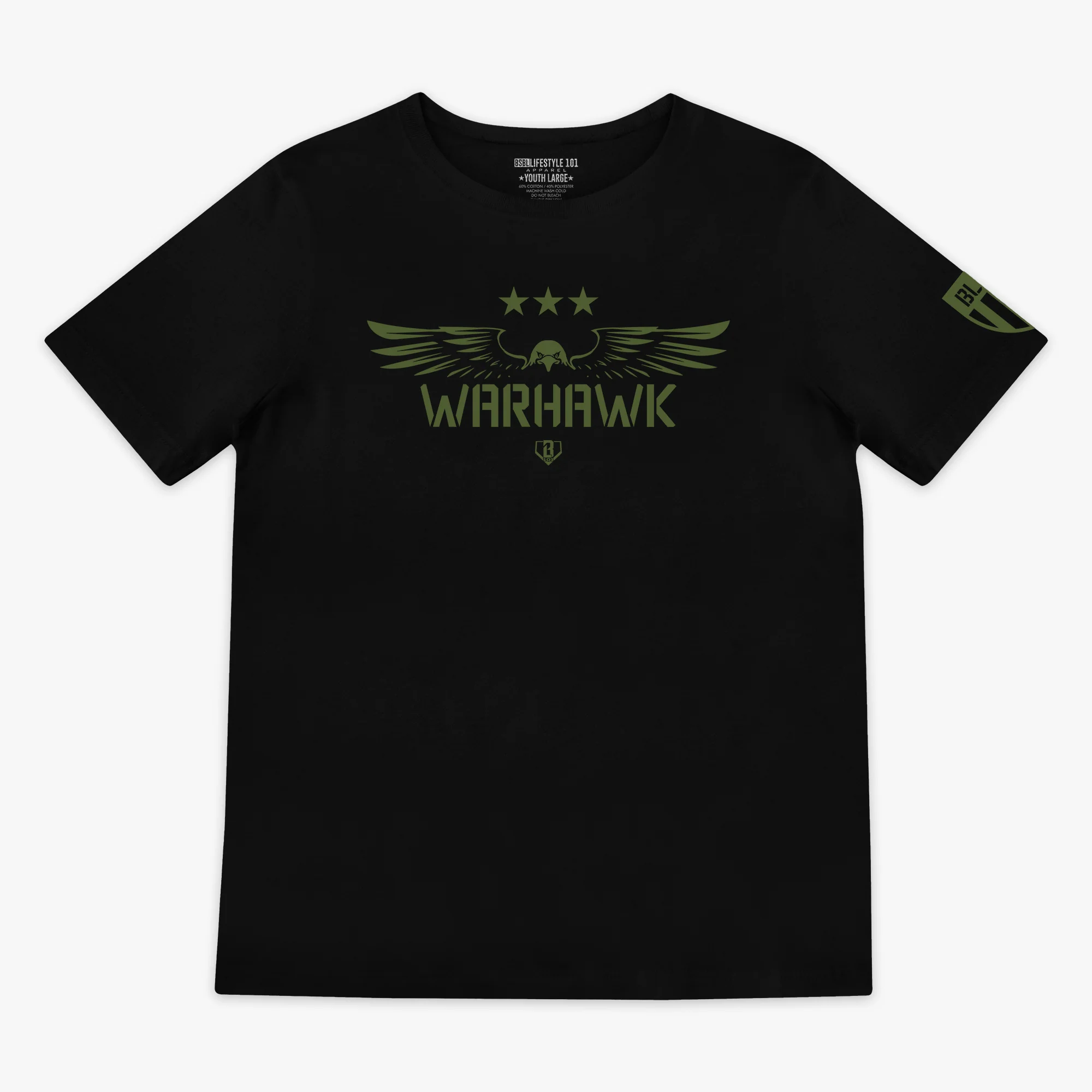 Warhawk Youth Tee - BL Black