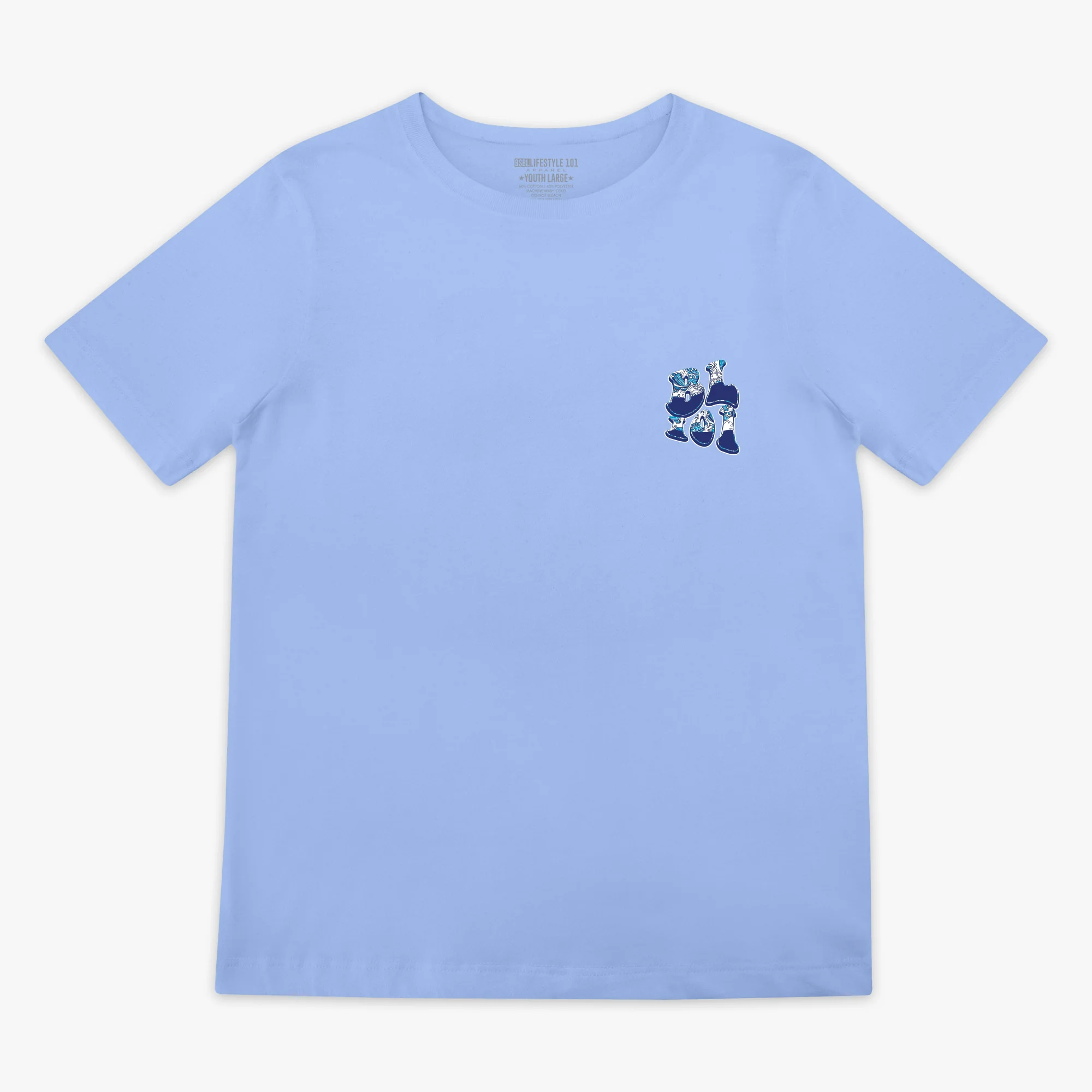 Wave Youth Tee - Cotton Candy Blue - Image 2